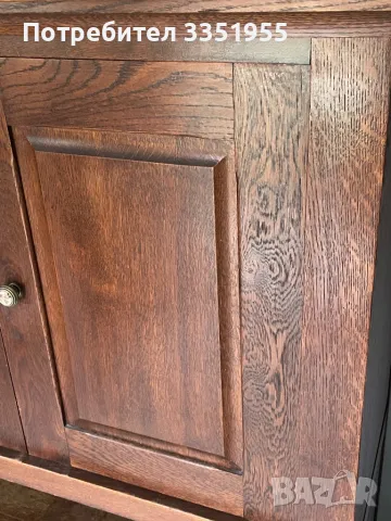 Старинен Бюфет-Шкаф от Орех, снимка 5 - Антикварни и старинни предмети - 49866867