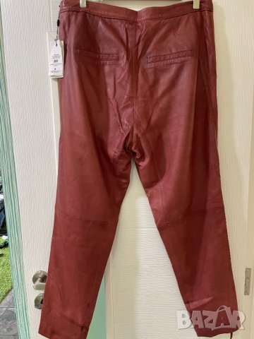 DAY BIRGER et MIKKELSEN уникален нов кожен панталон, ЕСТЕСТВЕНА кожа. 36 размер, снимка 2 - Панталони - 38610241