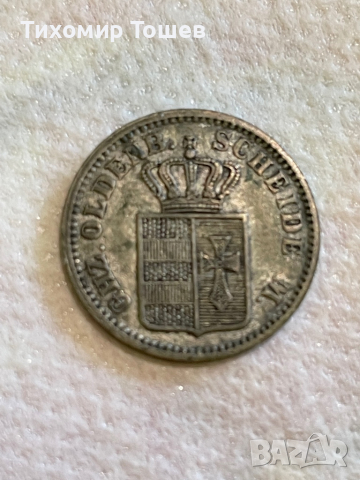 Германия,1/2 грош Олденбург,1869 B
