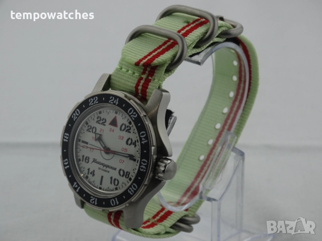 ВОСТОК КОМАНДИРСКИЕ АВТОМАТИЧЕН- 24 часа- FULL LUME ref: 18011Б, снимка 12 - Мъжки - 52326966