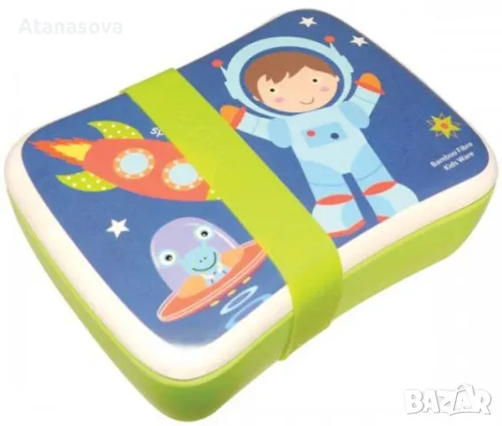 Еко кутия за храна от бамбук космонавт или принцеса, снимка 4 - Други стоки за дома - 48645178