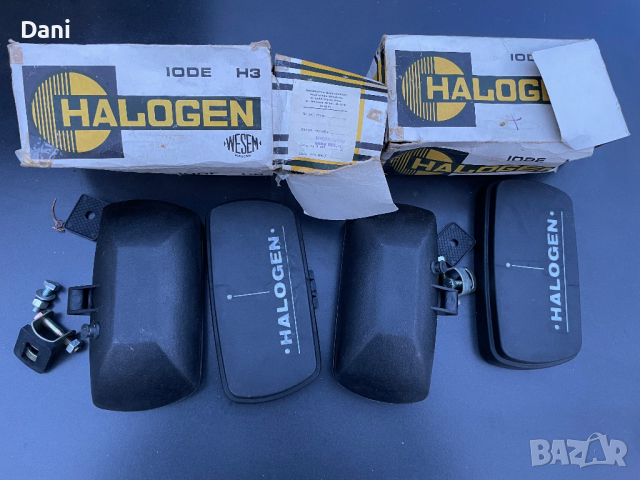 Нови допълнителни халогенни фарове Wesem,старо производство от 80-те години, снимка 2 - Части - 44700826