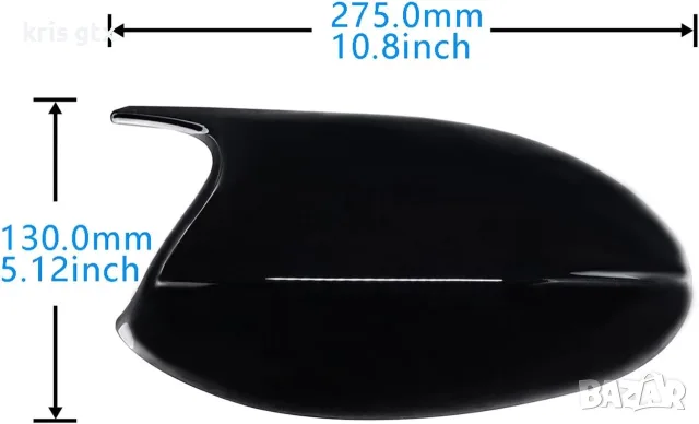 BMW M3 Style гланцови черни капаци за странични огледала за 3 Series E90 2005–2009 , снимка 8 - Аксесоари и консумативи - 54714235