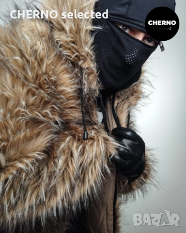 URBANCODE LONDON мъжко дълго яке • палто от изкуствен косъм с качулка – размер L , снимка 3 - Якета - 53668969