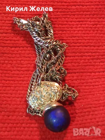 ПРЕКРАСЕН ОРНАМЕНТИРАН КРИСТАЛЕН СРЕБЪРЕН ПЕНДАНТ СРЕБРО 925 СРЕБЪРНА ВЕРИЖКА СРЕБРО 925 КОЛИЕ 30902, снимка 12 - Колиета, медальони, синджири - 49273894