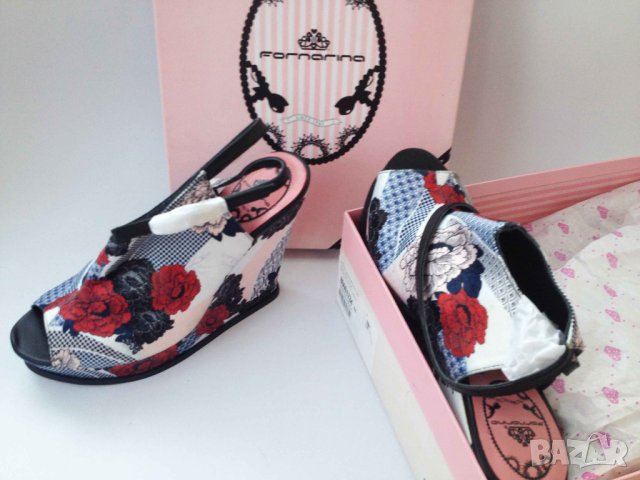  ЛИКВИДАЦИЯ! Fornarina Оригинални Дамски Сандали Платформа, снимка 2 - Сандали - 11617618