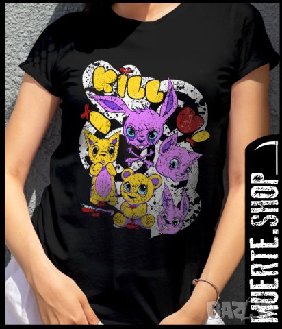 Дамска тениска с щампа EVIL PUPPIES KILLS