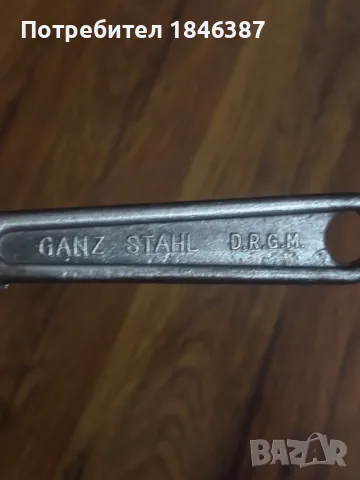 Стар раздвижен ключ 8” Einhander, снимка 3 - Ключове - 48942130