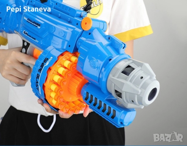 Голям детски ръчен пистолет с меки куршуми стрели, снимка 2 - Други - 51618297