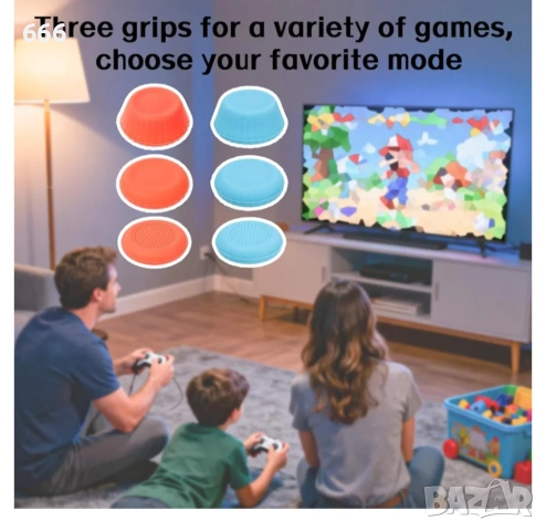 6 бр. капачки за палци за Switch 2, снимка 4 - Друга електроника - 53240683