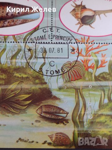 Пощенска блок марка РАКОВИНИ екзотични много красиви за КОЛЕКЦИЯ 10761, снимка 5 - Филателия - 40455014