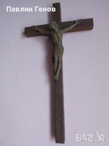 Стар кръст , Исус Христос 50х26см , снимка 11 - Други ценни предмети - 41394552