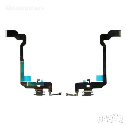 Лентов кабел за APPLE iPhone XS с черен конектор зареждане, микрофон Original