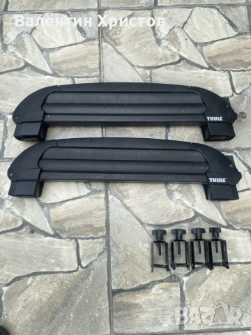 ски багажник Thule за 4 чифта ски + подарък напречни греди, снимка 9 - Аксесоари и консумативи - 55786341