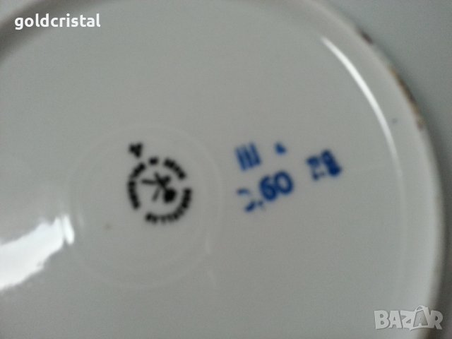 Стар български порцелан чинии , снимка 2 - Антикварни и старинни предмети - 42135950