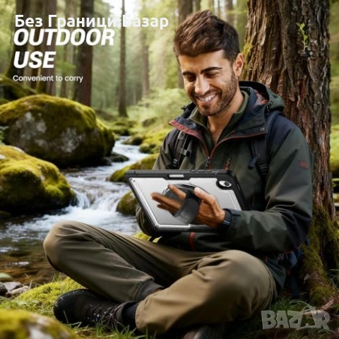 Нов Прозрачен калъф Galaxy Tab 10.9/11 360° стойка, държач за писалка, снимка 5 - Друга електроника - 53695829