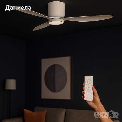 Brizy Bright Minimal – Вентилатор за таван с лампа, снимка 4 - Вентилатори - 51447117