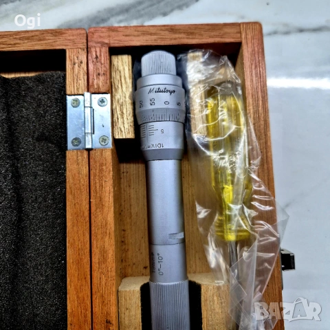 Микрометър вътромер триточков MITUTOYO , снимка 4 - Шублери - 53508013