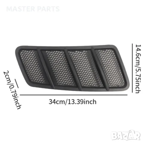 Вентилационни решетки за капак Mercedes W166 12-19 ML GL GLE GLS, снимка 3 - Части - 48984398