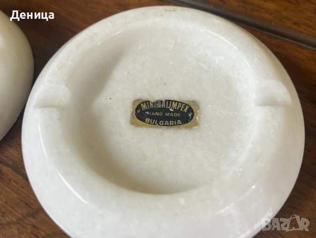 Два п@пелника от мрамор MINERALIMEX ръчна изработака Този с етикет-10.5/2.5 см Цена-15 лв , снимка 9 - Други - 50719059