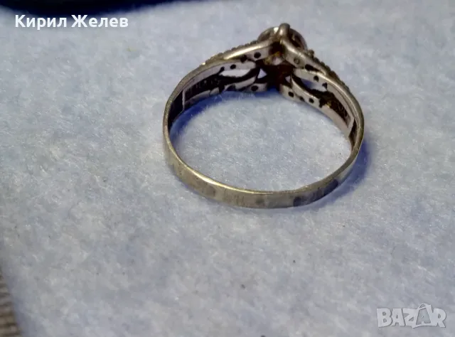 ПРЕКРАСЕН ФИН СКЪПОЦЕНЕН ПРЪСТЕН СРЕБРО 925 с БЛЕСТЯЩ ФИАНИТ в ЦЕНТЪРА и НАТУРАЛНИ ЦИРКОНИ 47586, снимка 10 - Пръстени - 50192574