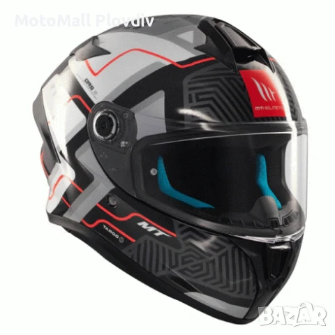 Каска MТ TARGO S BRIK C0 GLOSS, снимка 5 - Аксесоари и консумативи - 50829381