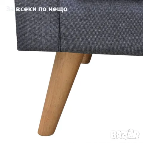 Триместен диван, тапицерия от плат, тъмносив Код P210, снимка 4 - Дивани и мека мебел - 49488858