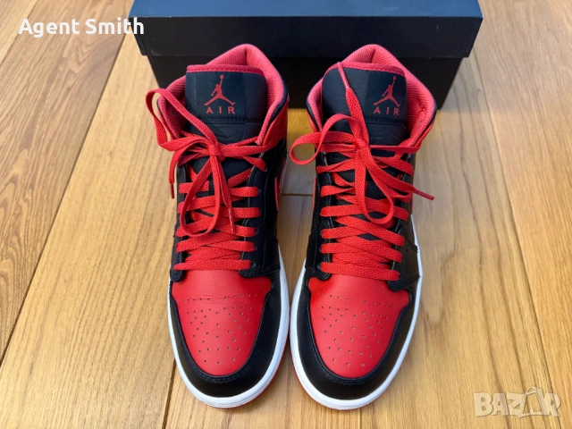 Nike Jordan 1 Mid, снимка 7 - Маратонки - 53492187