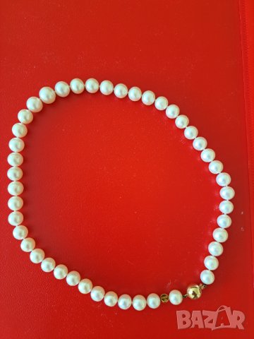 Огърлица от истински перли, снимка 2 - Колиета, медальони, синджири - 40976398