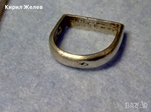 СТИЛЕН ВИНТИДЖ АРТ СРЕБЪРЕН ПРЪСТЕН СРЕБРО 925 SEZGIN ДИЗАЙНЕРСКА РЪЧНА ИЗРАБОТКА 48750, снимка 7 - Пръстени - 50542242