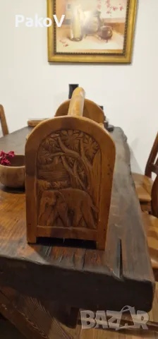 Дърворезба Поставка, снимка 2 - Статуетки - 49715033