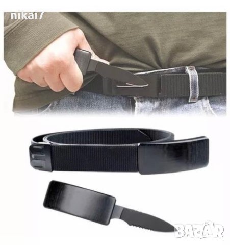 тактически колан+скрит нож в токата неръждаема стомана DanValois132cM, снимка 5 - Колани - 42072931