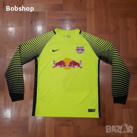 PLAYER ISSUE RED BULL SALZBURG FOOTBALL SHIRT 2016/2017 GOALKEEPER NIKE, снимка 1 - Спортни екипи - 44281231