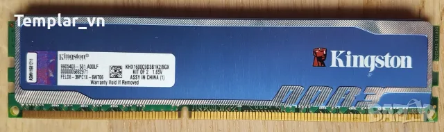 Kingston Hyper X BLU DDR3 4 GB 1600 // Kingston Hyper X 2 GB DDR3 1333 at 1600