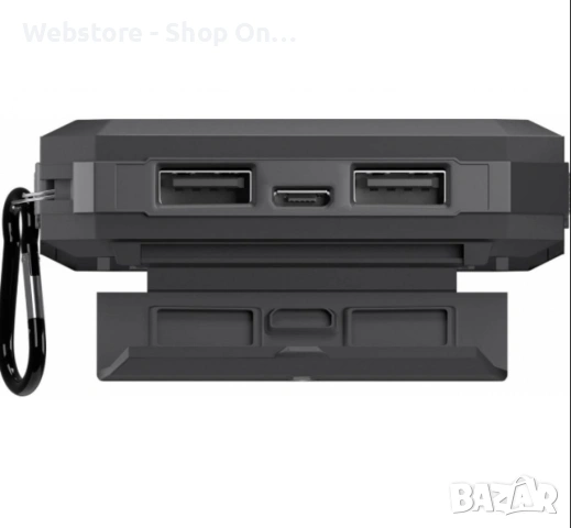 Goobay Outdoor power bank, със соларни клетки и фенерче, 8000 mAh, снимка 5 - Външни батерии - 53605341