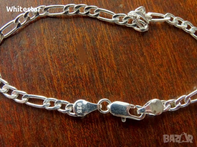 Посребрена мъжка гривна, снимка 3 - Гривни - 53635107