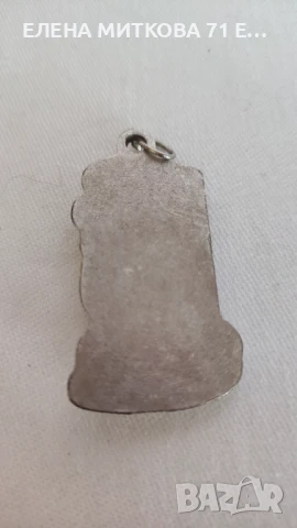 Посребрен медальон на Св.Кристофър пазител на шофьорите, снимка 2 - Колиета, медальони, синджири - 50529683