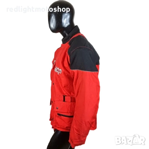 📌 5168 | Moto Line | Мъжко текстилно мото яке | КАТО НОВО | L | 100 лв, снимка 2 - Аксесоари и консумативи - 50789483