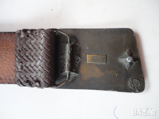 Кожен колан Bergamo Brass Works, снимка 8 - Колани - 52826464