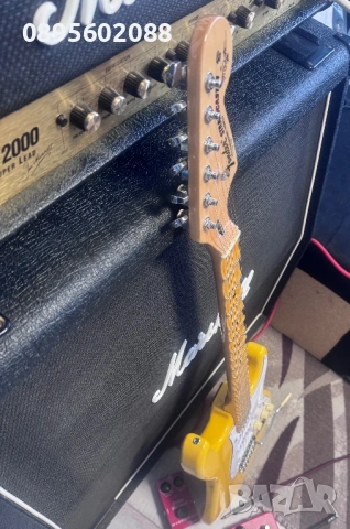 Китара Fender Yngwie Malmsteen Strat Copy Model, снимка 12 - Китари - 53730676