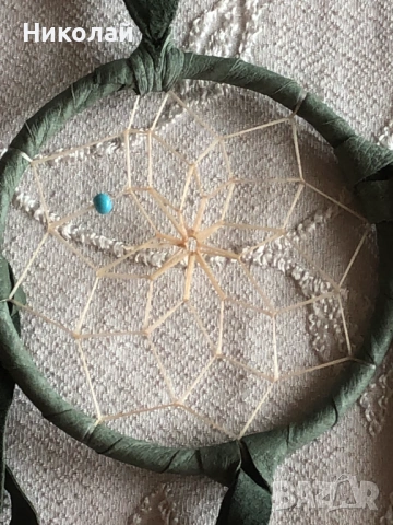 Dreamcatcher, ловец на сънища /капан за сънища, автентичен индиански амулет ръчна изработка, уникат , снимка 10 - Декорация за дома - 53401023
