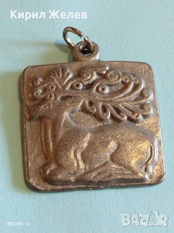 Прабългарски амулет "ЗДРАВЕ" на БАГА - ТУР изобразяващ благориден елен 51669, снимка 2 - Други ценни предмети - 53160478