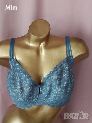 Soma DDD Син дантелен сутиен , снимка 2 - Бельо - 52981369