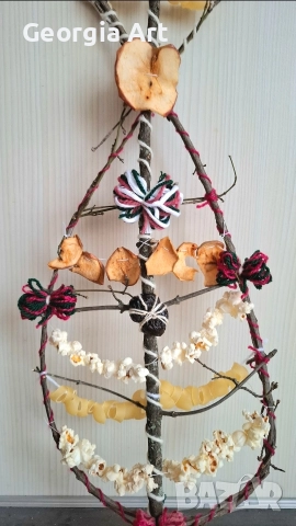 Сурвачка от дрян с автентична украса М3, снимка 3 - Декорация за дома - 52863498