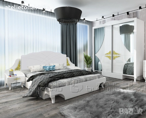 Спален комплект Белисима със златни орнаменти