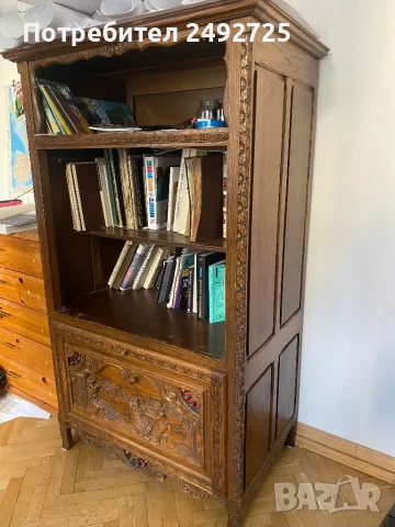 ✅шкаф библиотека стелаж масив дърво, снимка 2 - Етажерки - 34669777