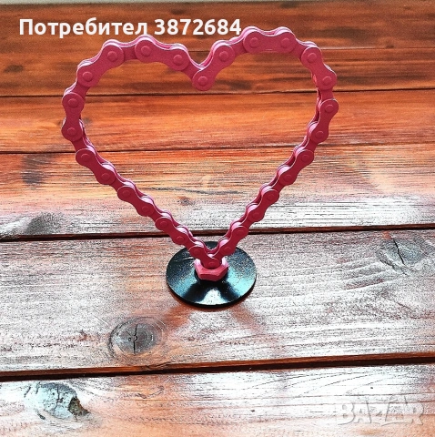 Сърце от рециклирани метални части, различни видове , снимка 4 - Декорация за дома - 53105347