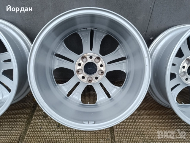 ОРИГИНАЛНИ джанти 17 ' цола 5x112 МЕРЦЕДЕС / MERCEDES BENZ ET36 7,5J 66,6, снимка 16 - Гуми и джанти - 52344984