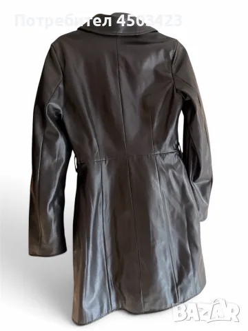 H&M кожен тренчкот, снимка 2 - Шлифери - 55880509