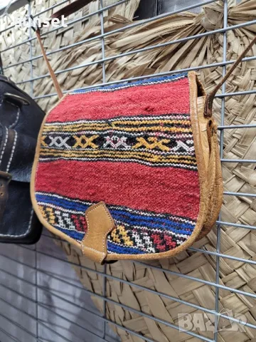 бродиран  голям сак+ чанта ЕСТЕСТВЕНА КОЖА , снимка 14 - Чанти - 50034682